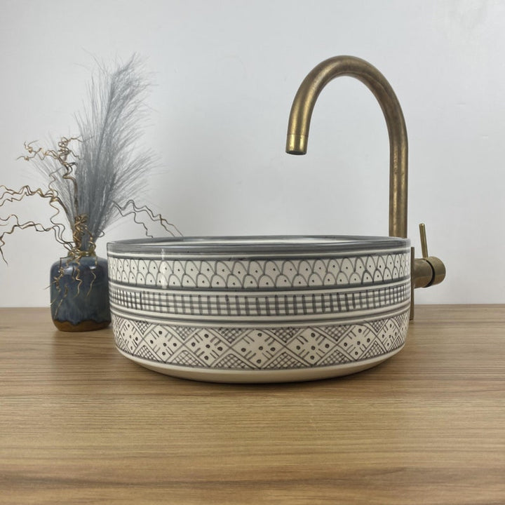 Handmade Moroccan Ceramic Sink #245