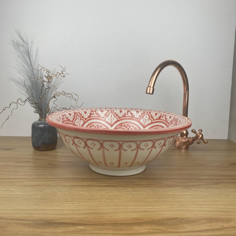 Handmade Moroccan Ceramic Sink #266