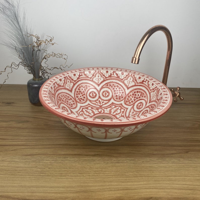 Handmade Moroccan Ceramic Sink #266
