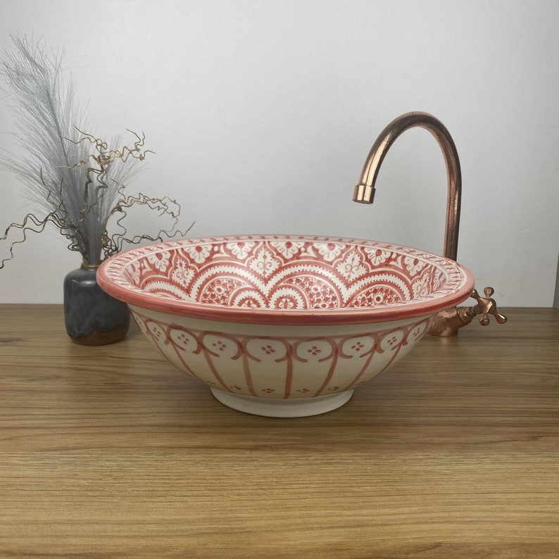 Handmade Moroccan Ceramic Sink #266