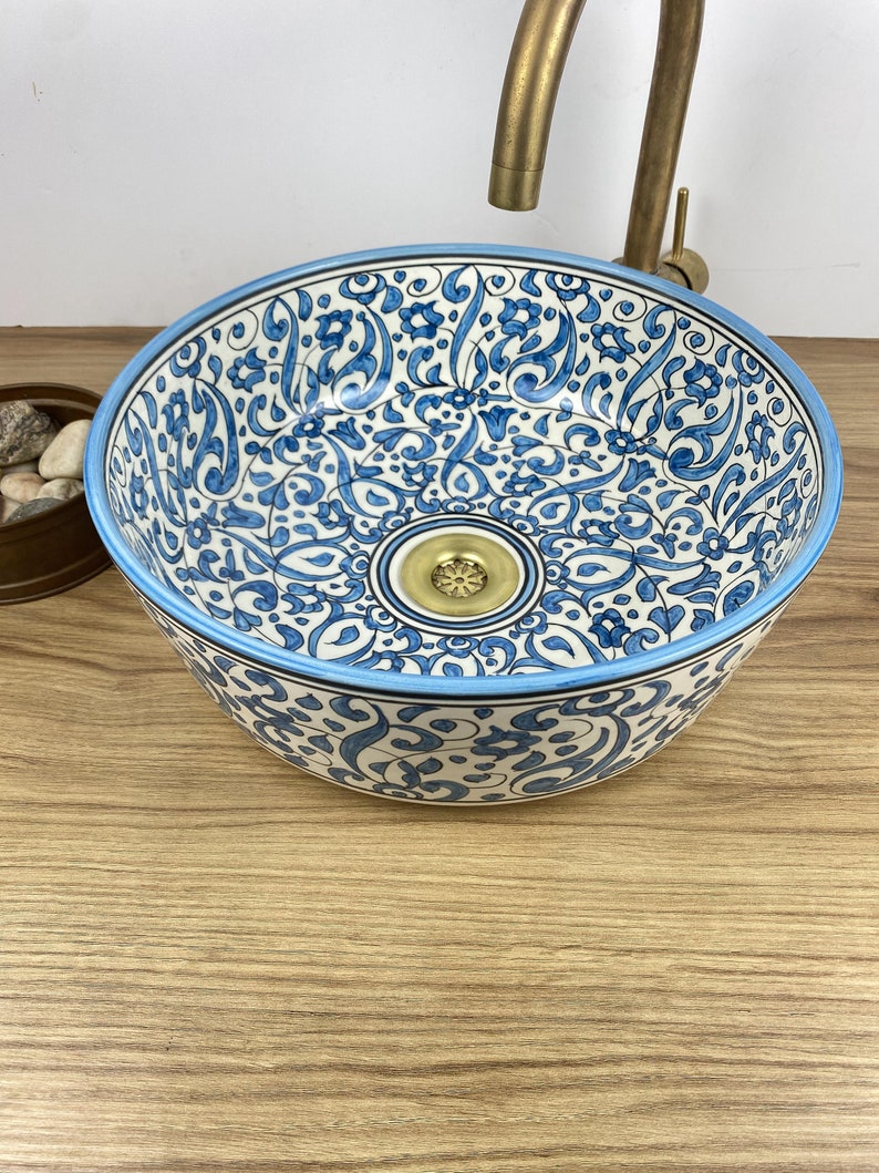 Handmade Moroccan Ceramic Sink #244