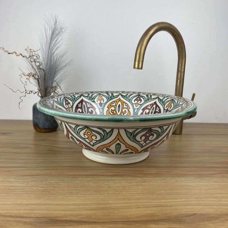 Handmade Moroccan Ceramic Sink #269