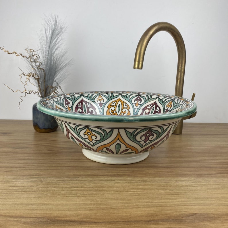 Moroccan sink | bathroom sink | Handcrafted moroccan sink bowl  #269