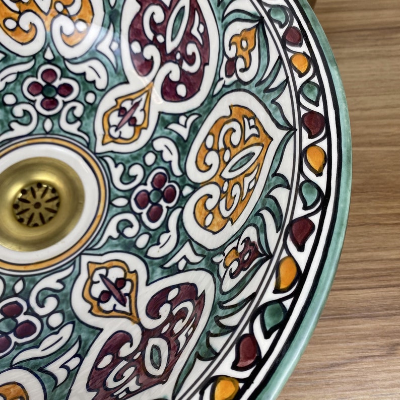 Handmade Moroccan Ceramic Sink #269