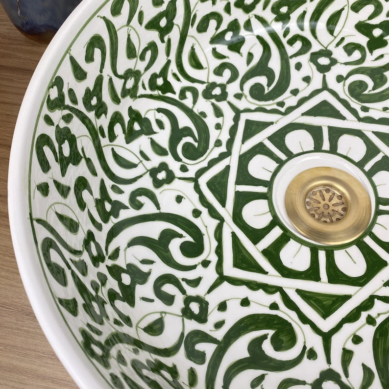 Handmade Moroccan Ceramic Sink #242