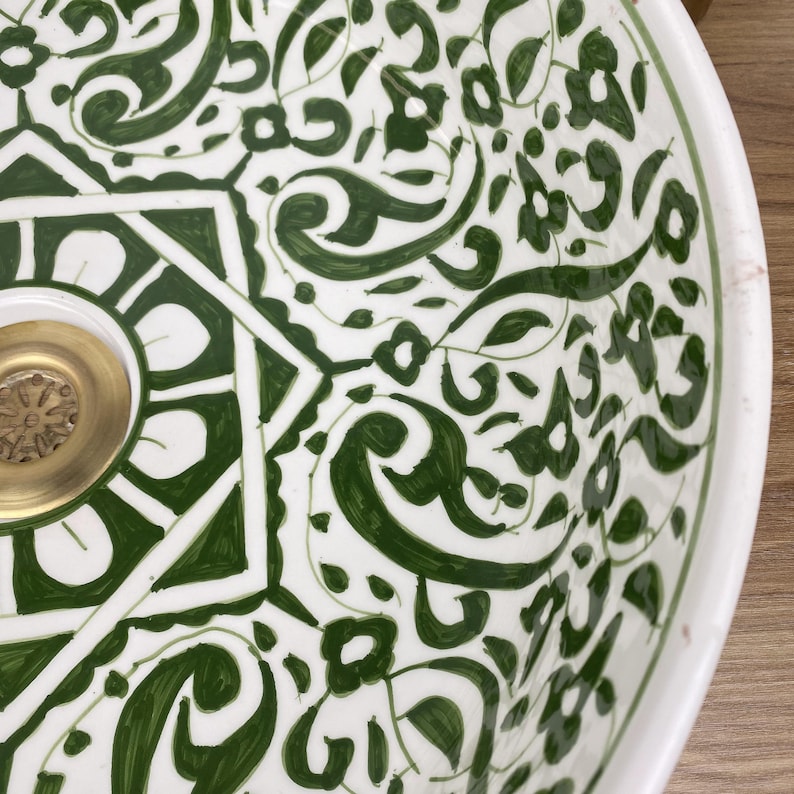 Handmade Moroccan Ceramic Sink #242