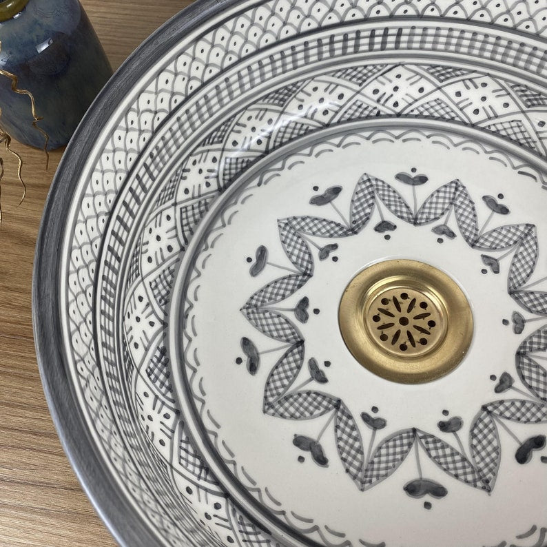 Handmade Moroccan Ceramic Sink #245