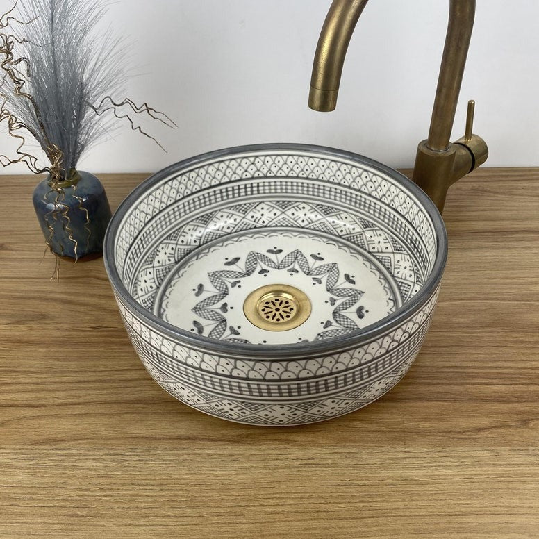 Handmade Moroccan Ceramic Sink #245