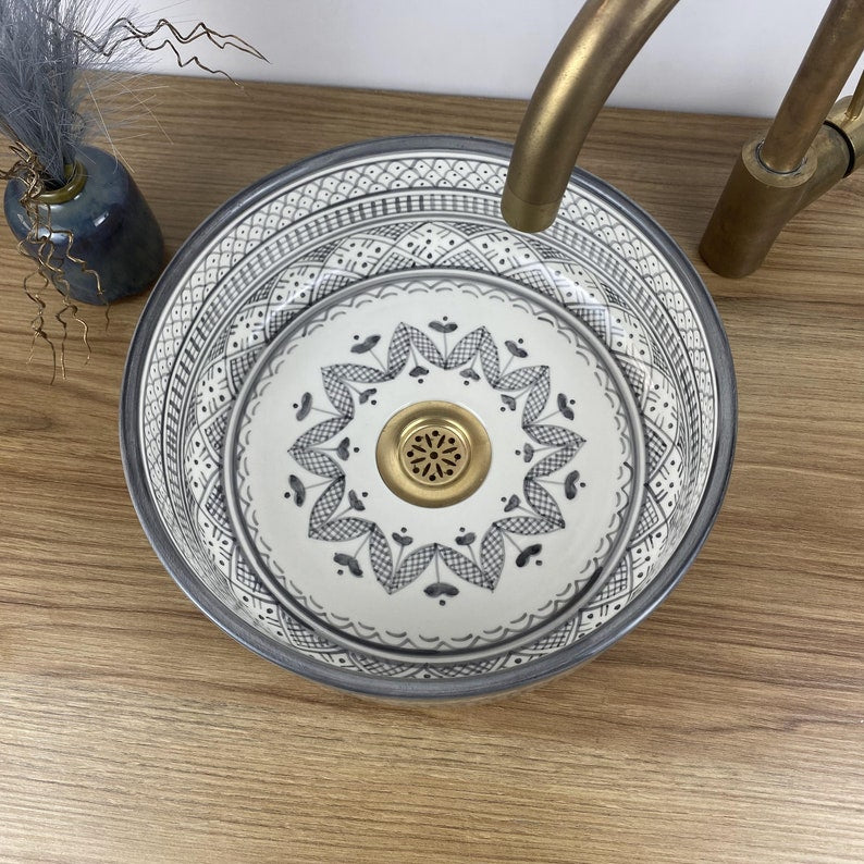 Handmade moroccan sink | Stylish unique sink for bathroom #245