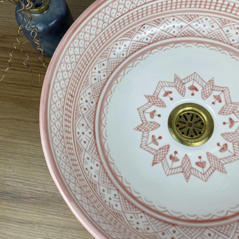 Handmade Moroccan Ceramic Sink #247