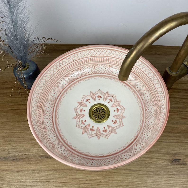 Handmade Moroccan Ceramic Sink #247