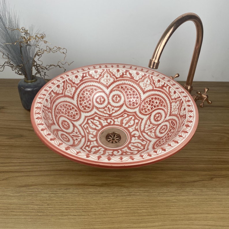Handmade Moroccan Ceramic Sink #266