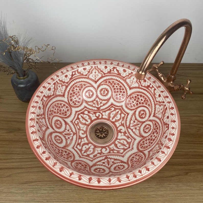 Handmade Moroccan Ceramic Sink #266