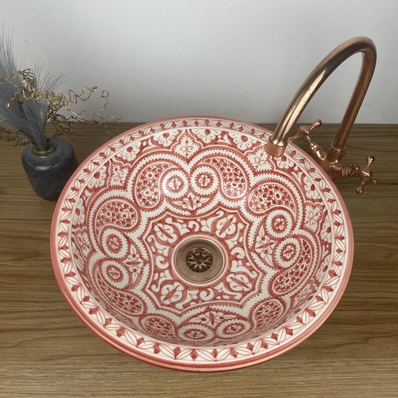 Moroccan sink | bathroom sink | Handcrafted moroccan sink-bowl #266