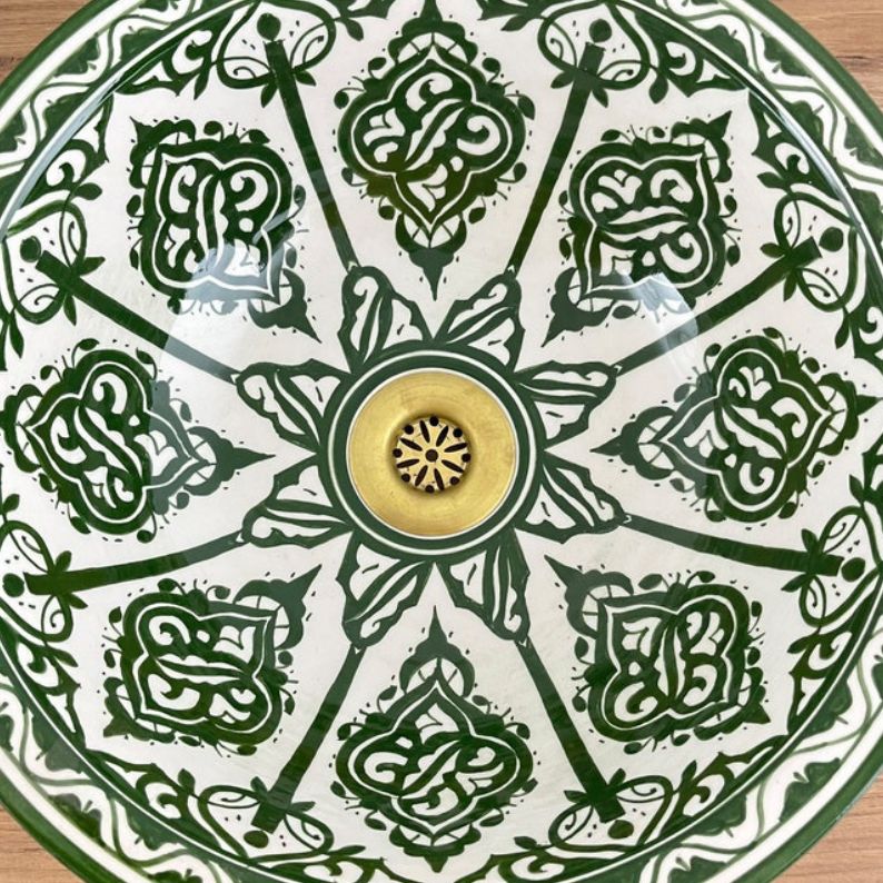 Handmade Moroccan Ceramic Sink #185JA