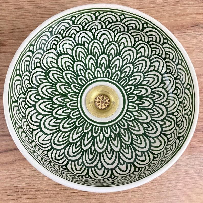 Handmade Moroccan Ceramic Sink #207
