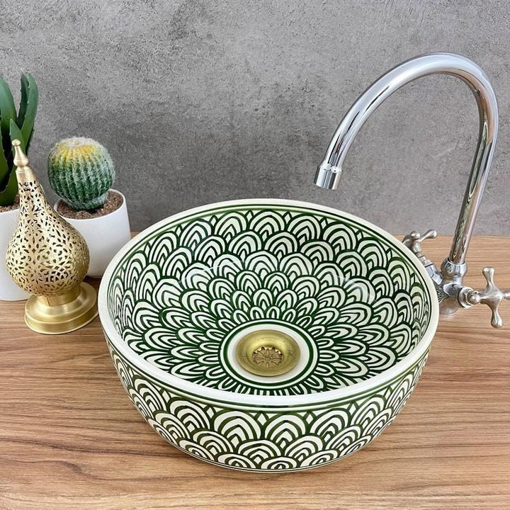 Moroccan sink | bathroom sink | Handcrafted moroccan basin #207