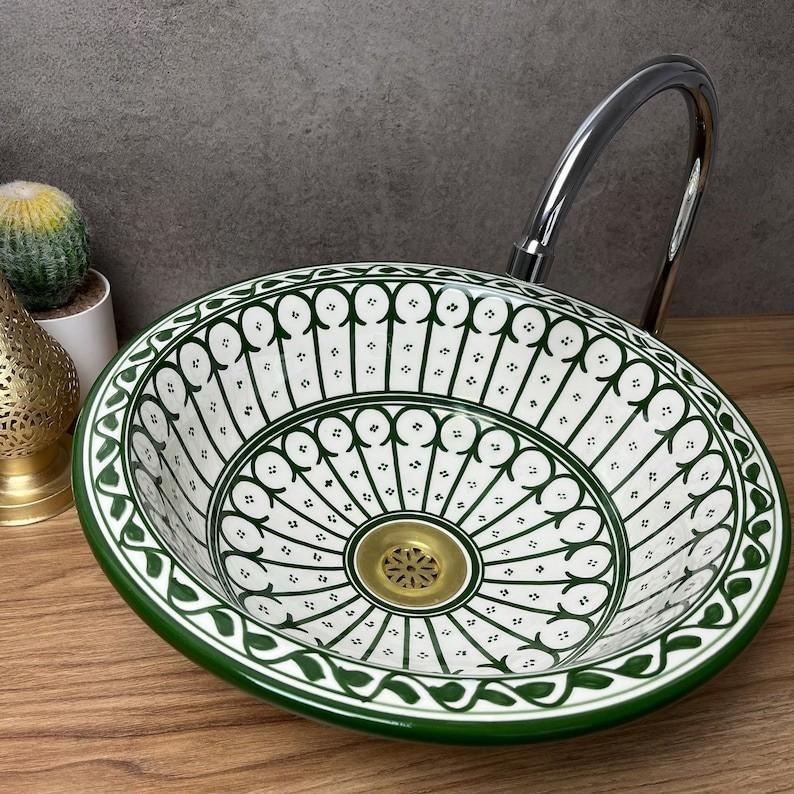 Moroccan sink | bathroom sink | Handcrafted moroccan bathroom sink #211