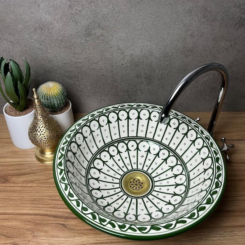 Moroccan sink | bathroom sink | Handcrafted moroccan bathroom sink #211