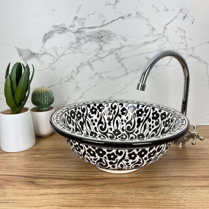 Handmade Moroccan Ceramic Sink #185JD