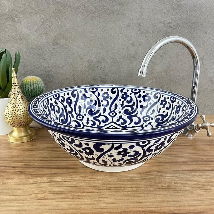 Handmade Moroccan Ceramic Sink #185JE