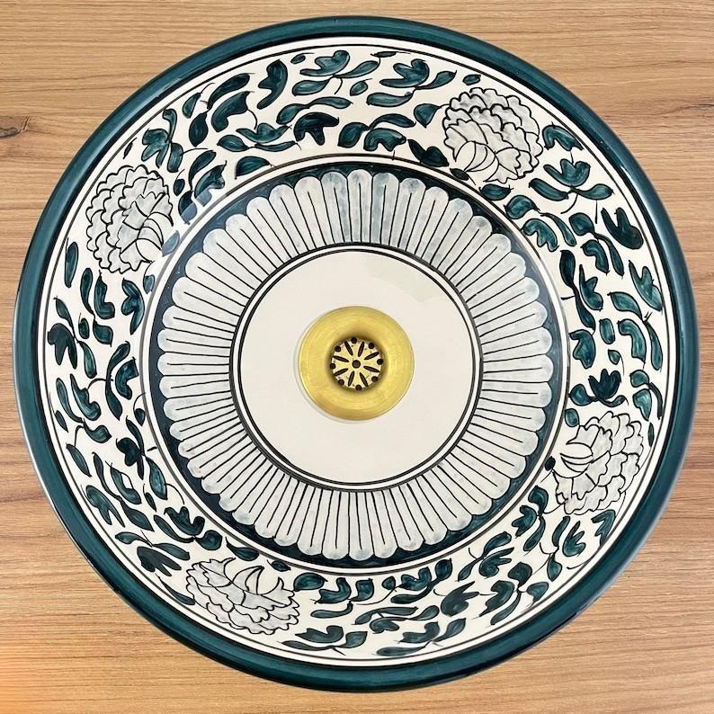Handmade Moroccan Ceramic Sink #205