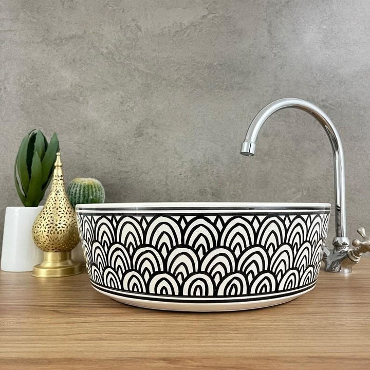 Moroccan sink | bathroom sink | Handcrafted moroccan basin #206