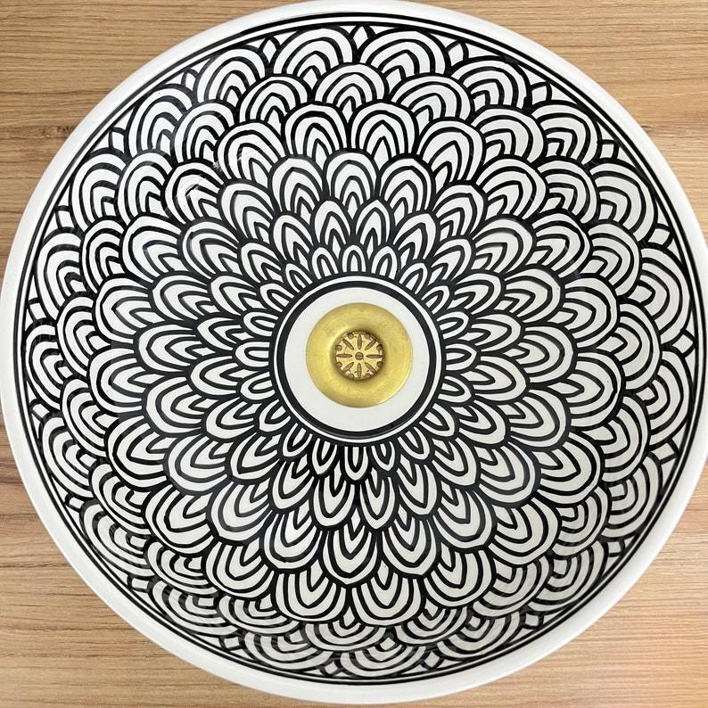 Handmade Moroccan Ceramic Sink #206