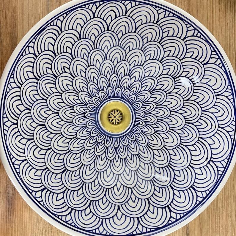 Handmade Moroccan Ceramic Sink #185SC
