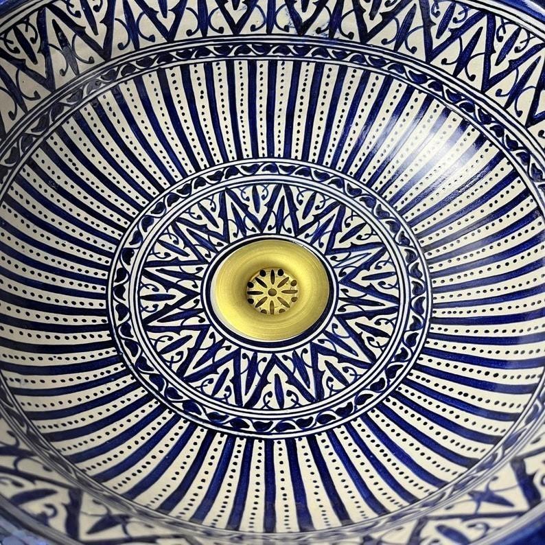 Handmade Moroccan Ceramic Sink #212