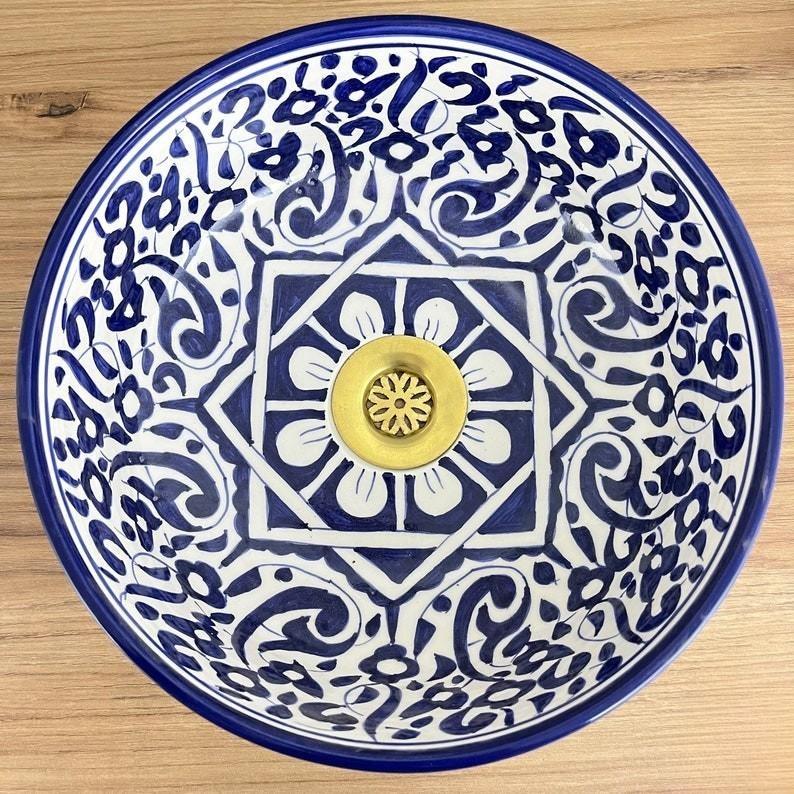 Handmade Moroccan Ceramic Sink #185J