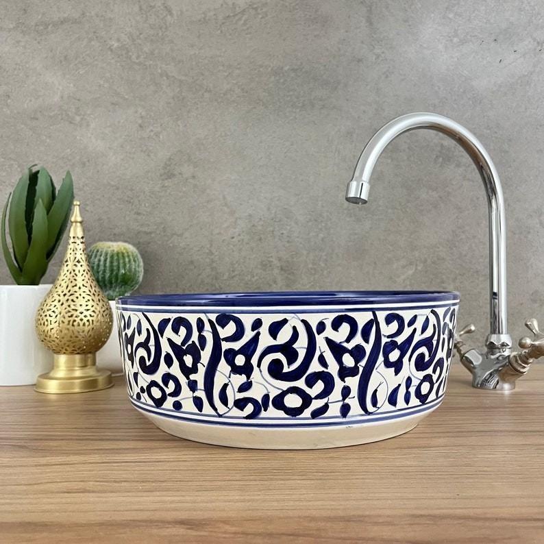 Handmade Moroccan Ceramic Sink #185J