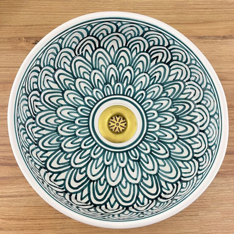 Handmade Moroccan Ceramic Sink #185SB