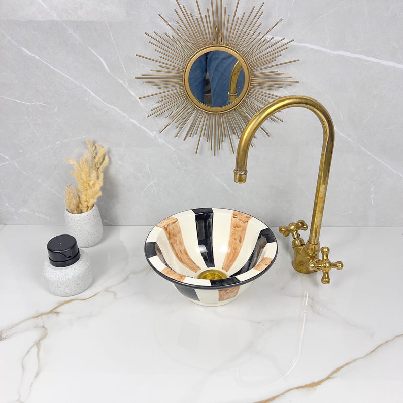  Handmade Moroccan Ceramic Sink #56