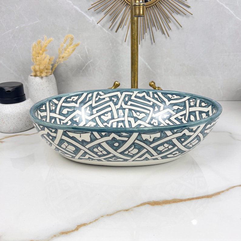 Handcrafted Oval Ceramic Sink #5