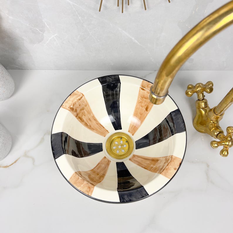  Handmade Moroccan Ceramic Sink #56