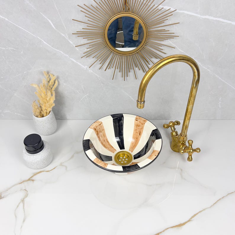  Handmade Moroccan Ceramic Sink #56