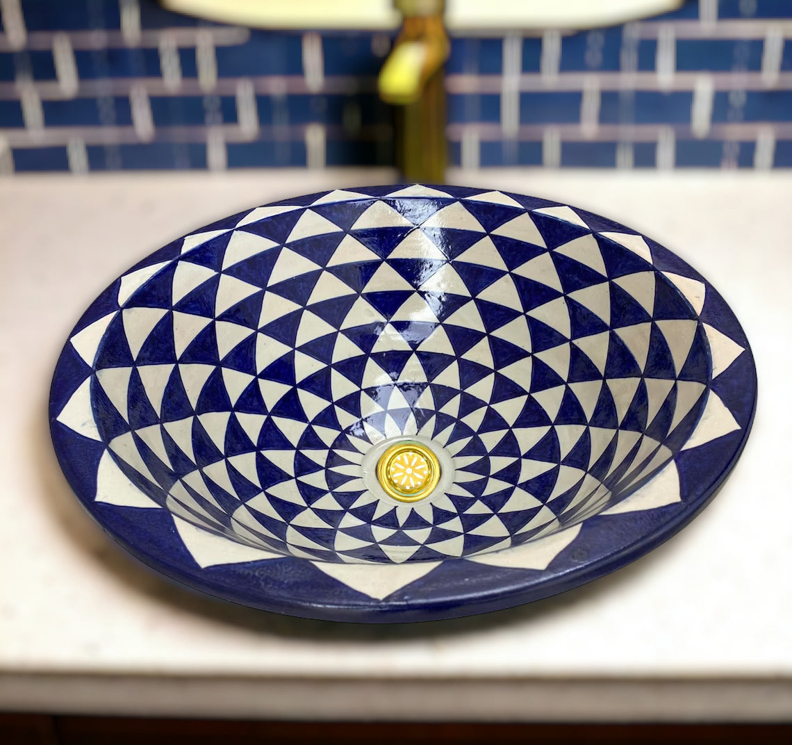 Handmade Moroccan Ceramic Sink #93