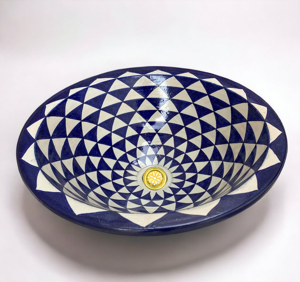 Handmade Moroccan Ceramic Sink #93