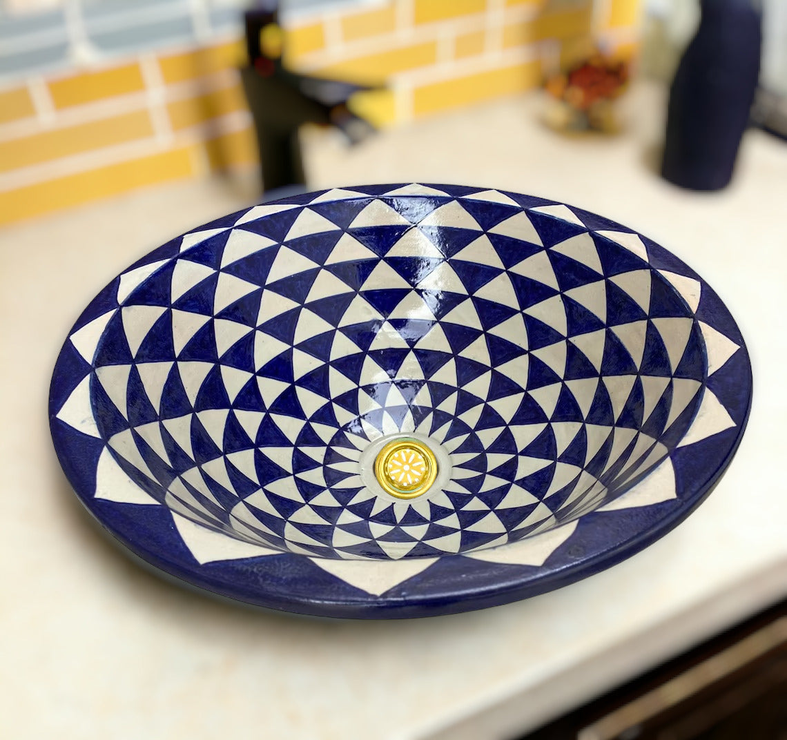 Handmade Moroccan Ceramic Sink #93