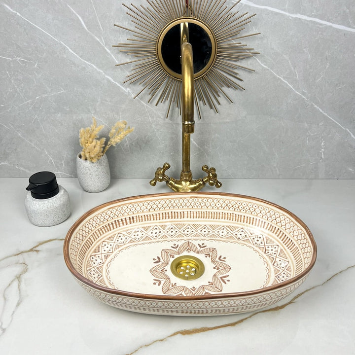 Handcrafted Oval Ceramic Sink #5