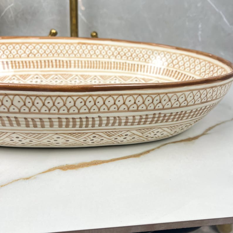 Handcrafted Oval Ceramic Sink #5