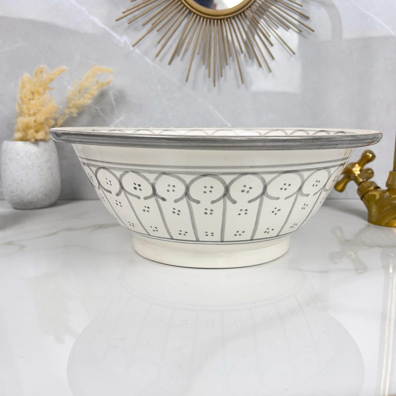  Handmade Moroccan Ceramic Sink #56