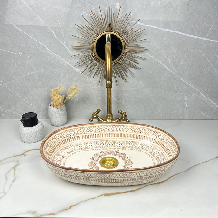 Handcrafted Oval Ceramic Sink #5