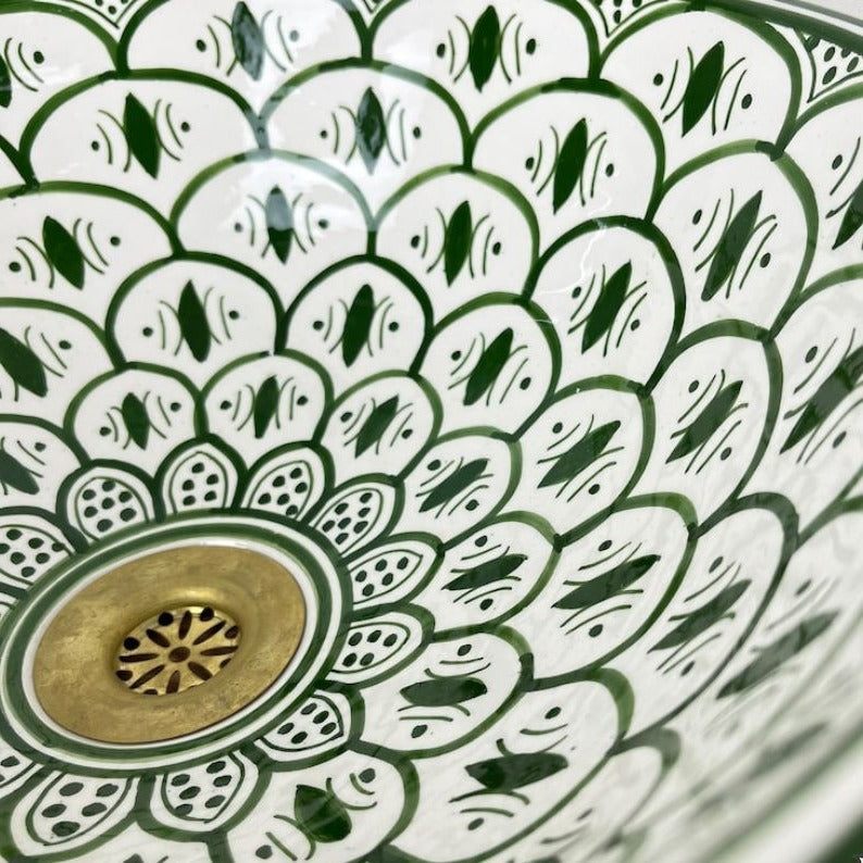 Handmade Moroccan Ceramic Sink #185H
