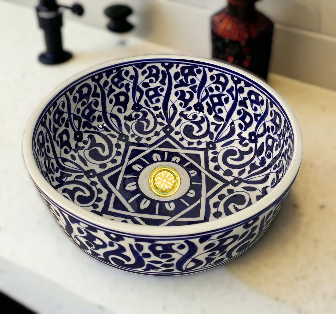 Handmade Moroccan Ceramic Sink #57