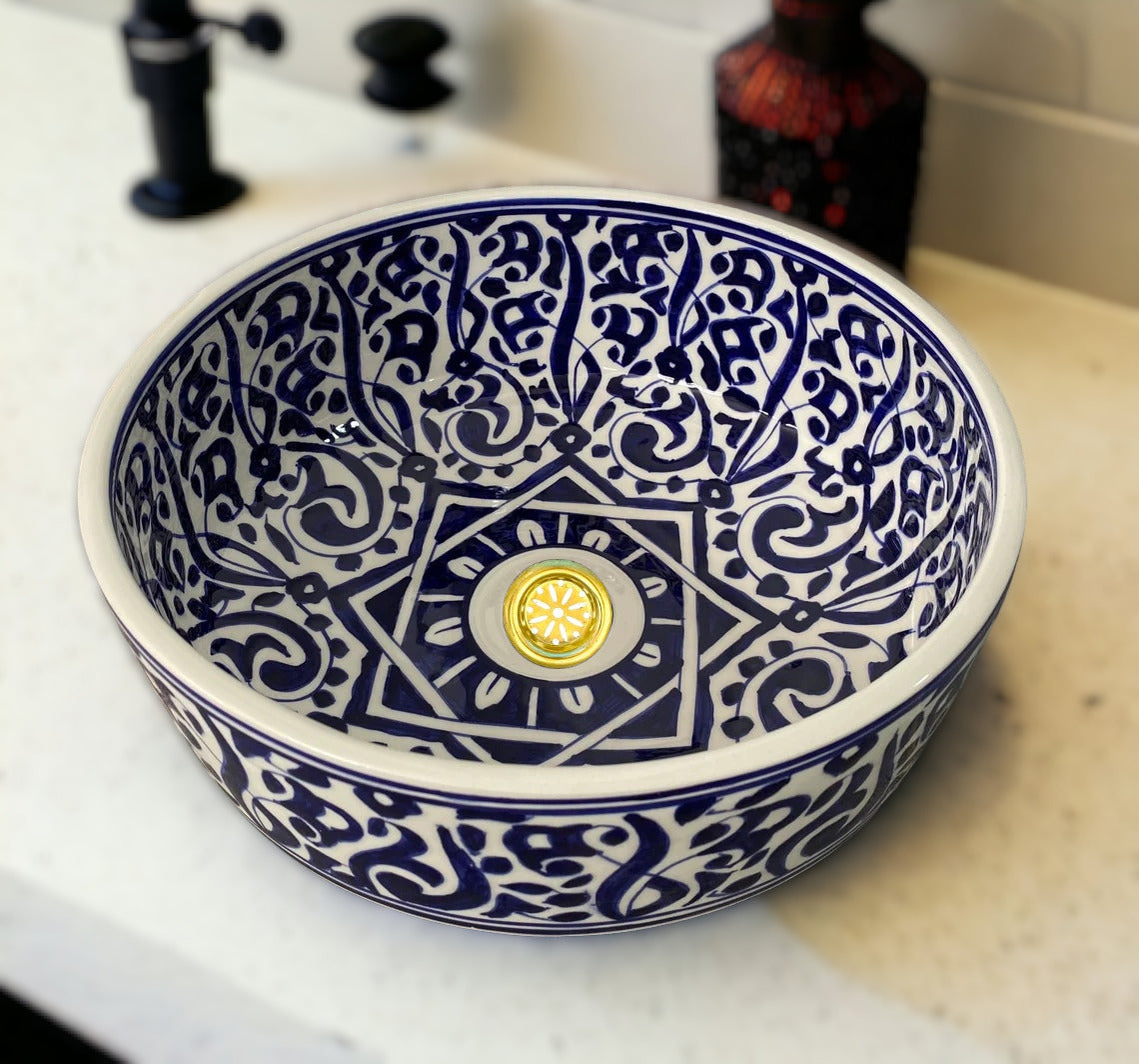 Moroccan basin | Moroccan sink - Moroccan zellige style ceramic sink #57