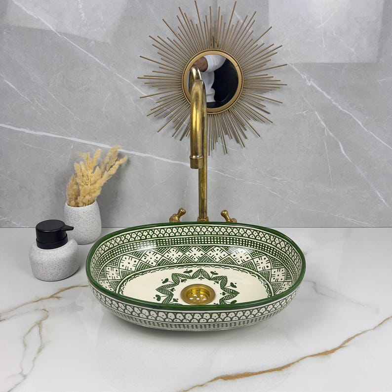 Handcrafted Oval Ceramic Sink #5