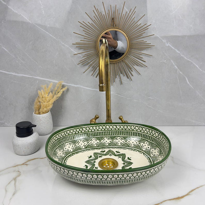 Handcrafted Oval Ceramic Sink #5