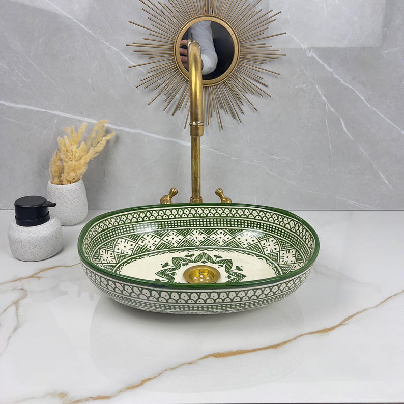 Handcrafted Oval Ceramic Sink #5